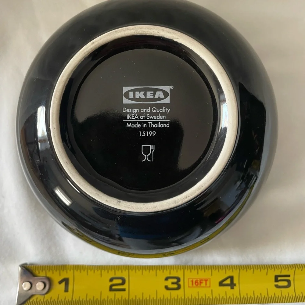 IKEA Black Ceramic Bowls- set of 2